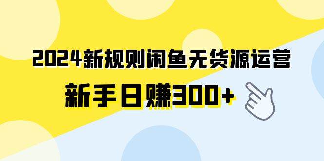 2024新规则闲鱼无货源运营新手日赚300+云富网创-网创项目资源站-副业项目-创业项目-搞钱项目云富网创