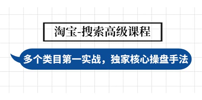 淘宝-搜索高级课程：多个类目第一实战，独家核心操盘手法云富网创-网创项目资源站-副业项目-创业项目-搞钱项目云富网创