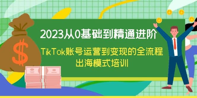 2023从0基础到精通进阶，TikTok账号运营到变现的全流程出海模式培训云富网创-网创项目资源站-副业项目-创业项目-搞钱项目云富网创