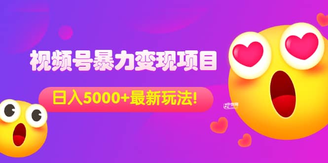 外面收费699的视频号暴力变现项目，日入5000+，简单易操作当天见效果云富网创-网创项目资源站-副业项目-创业项目-搞钱项目云富网创