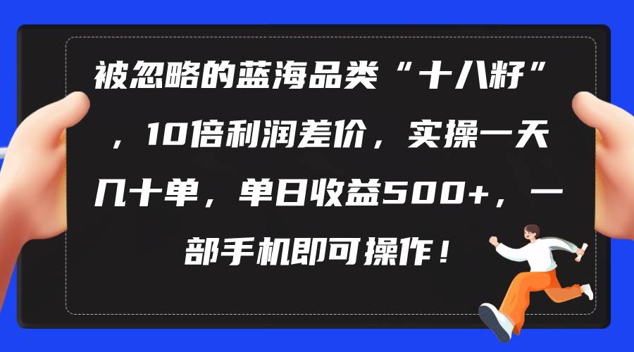 被忽略的蓝海品类“十八籽”，10倍利润差价，实操一天几十单 单日收益500+云富网创-网创项目资源站-副业项目-创业项目-搞钱项目云富网创