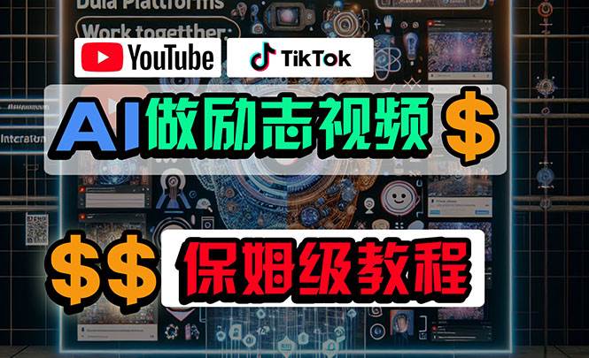 利用AI制作励志视频，在YouTube和TikTok赚钱，小白可做（附工具）云富网创-网创项目资源站-副业项目-创业项目-搞钱项目云富网创