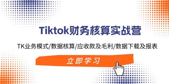 Tiktok财务核算实战营：TK业务模式/数据核算/应收款及毛利/数据下载及报表云富网创-网创项目资源站-副业项目-创业项目-搞钱项目云富网创