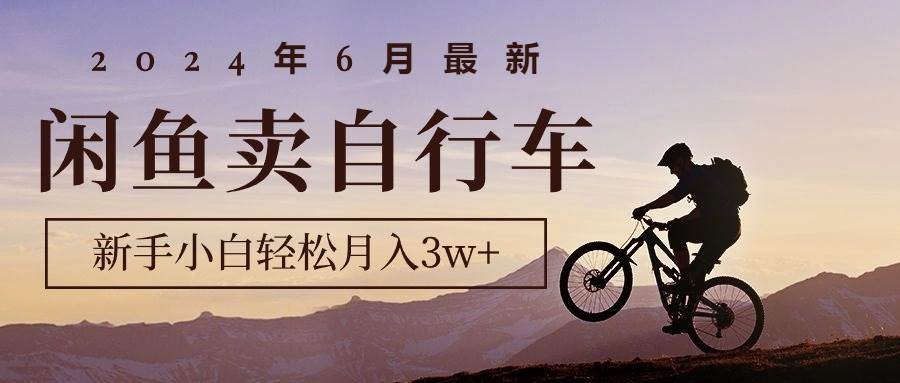 2024年6月最新闲鱼卖自行车，新手小白轻松月入3w+项目云富网创-网创项目资源站-副业项目-创业项目-搞钱项目云富网创