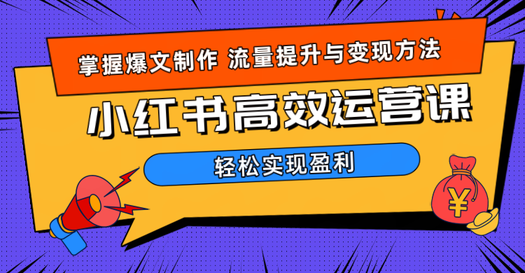 价值980小红书运营操作指南云富网创-网创项目资源站-副业项目-创业项目-搞钱项目云富网创