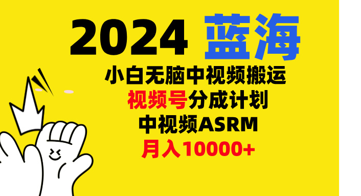 小白无脑复制-中视频视频号-分成计中视频ASRM云富网创-网创项目资源站-副业项目-创业项目-搞钱项目云富网创