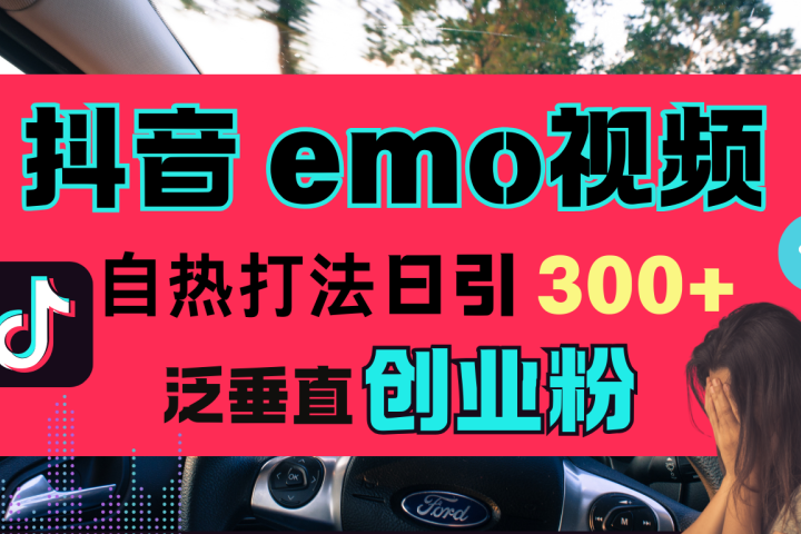 抖音“EMO视频”自热流打法，日引300+泛垂直创业粉云富网创-网创项目资源站-副业项目-创业项目-搞钱项目云富网创